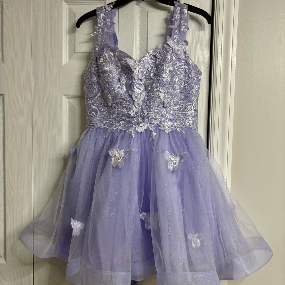 Butterfly Lavender Tulle Dress